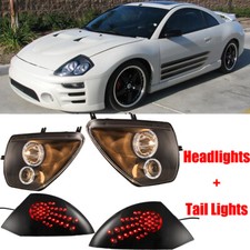 Headlights Tail Lights For 2000-2005 Mitsubishi Eclipse Led Halo Projector Headlights Tail Lights For 2000-2005 Mitsubishi Eclipse Led Halo Projector