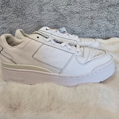Adidas Forum Bold Triple White Logo Women's Sneakers Platform Size