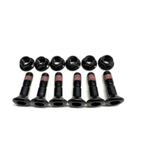 SPROCKET BOLTS & NUT SET X6  M8  30mm  BLACK FITS MOST MOTOCROSS BIKES (306)