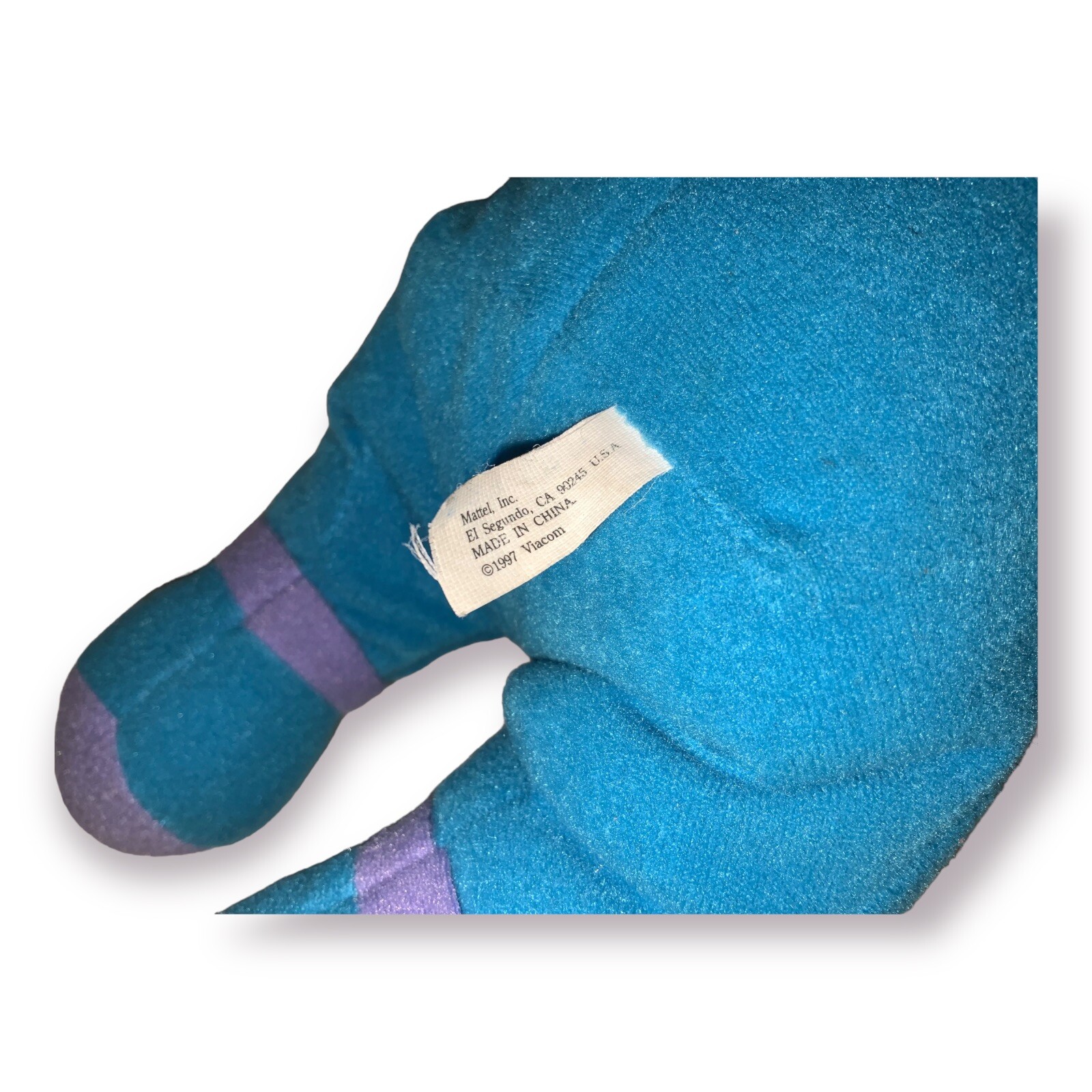 Vintage Rugrats Tommy Pickles Blue Pajamas Hat 12” Plush Doll Plastic