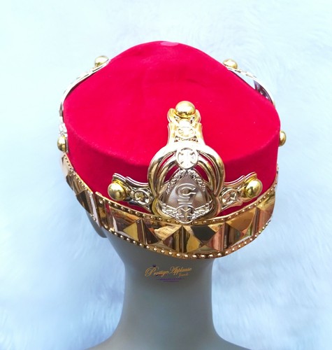 Häuptling verzierter Igbo Edo Hut Bräutigam Hochzeit Yoruba traditionelle Kleidung - Bild 33 von 48