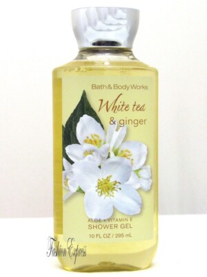 BATH & BODY WORKS WHITE TEA & GINGER SHOWER GEL 10 FL OZ