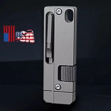 For EDC Titanium Alloy Multi Tool Adjustable Wrench Pocket With Bit Holder USA