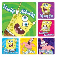 25 Wacky Spongebob Squarepants Stickers Party Favors Teacher Supply Rewards