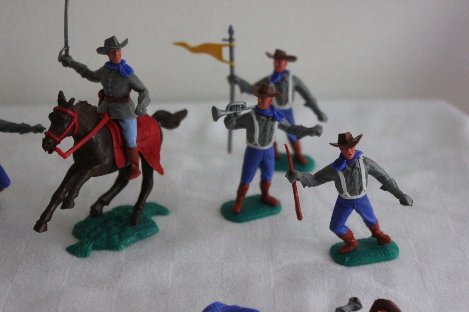 Timpo American Confederate Calvary soldiers Britains Vintage Toy