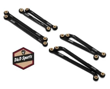 Samix TRX4M-6031-BK - TRX-4M Aluminum High Clearance Link Set (Black) (8)