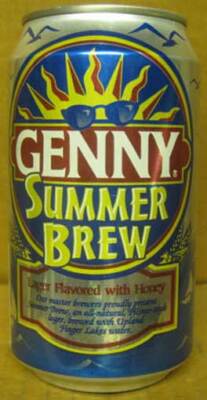GENNY SUMMER BREW aluminum Beer CAN, Genesee Brewing, Rochester, NEW YORK  1+