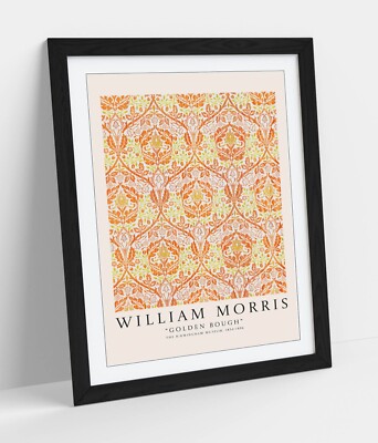 WILLIAM MORRIS, GOLDEN BOUGH GEMÄLDE - GERAHMTER WANDBILD PAPIERDRUCK POSTER