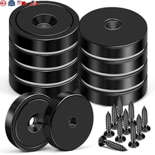 Strong Magnets Heavy Duty 150LB Cup Magnets with Countersunk - 10 Pac