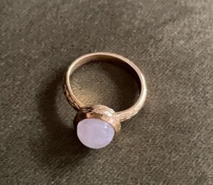 Authentic Gold Plated Moonstone Ring Healing