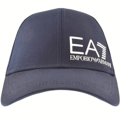 EA7 EMPORIO ARMANI LOGO NAVY ONE SIZE BASEBALL CAP NEU