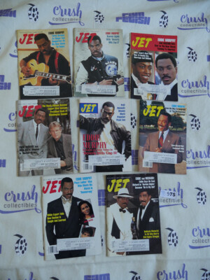 Set of 8 JET Magazines African-American Interest, All Eddie Murphy