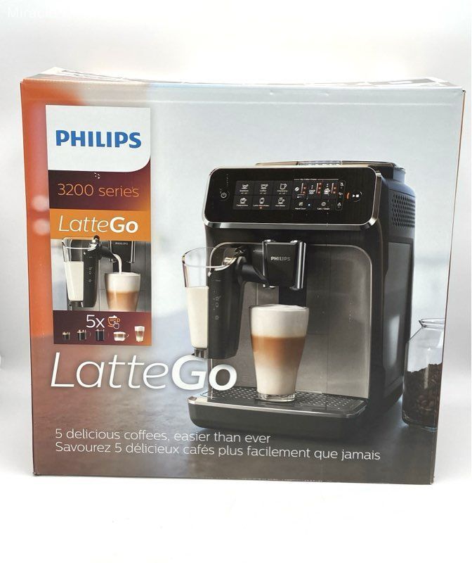 Philips 3200 Series Fully Automatic Espresso Machine w LatteGo Milk Frother- NIB