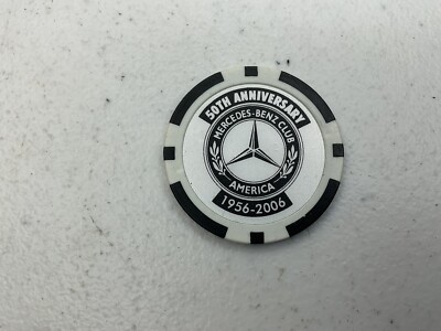 Mercedes Benz Club America Starfest 2006 50th Clay Poker Chip Golf Ball Marker