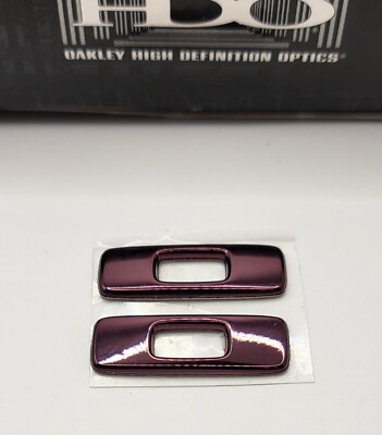 New Authentic OAKLEY OIL DRUM Burgundy Icons 2 Set Replacement