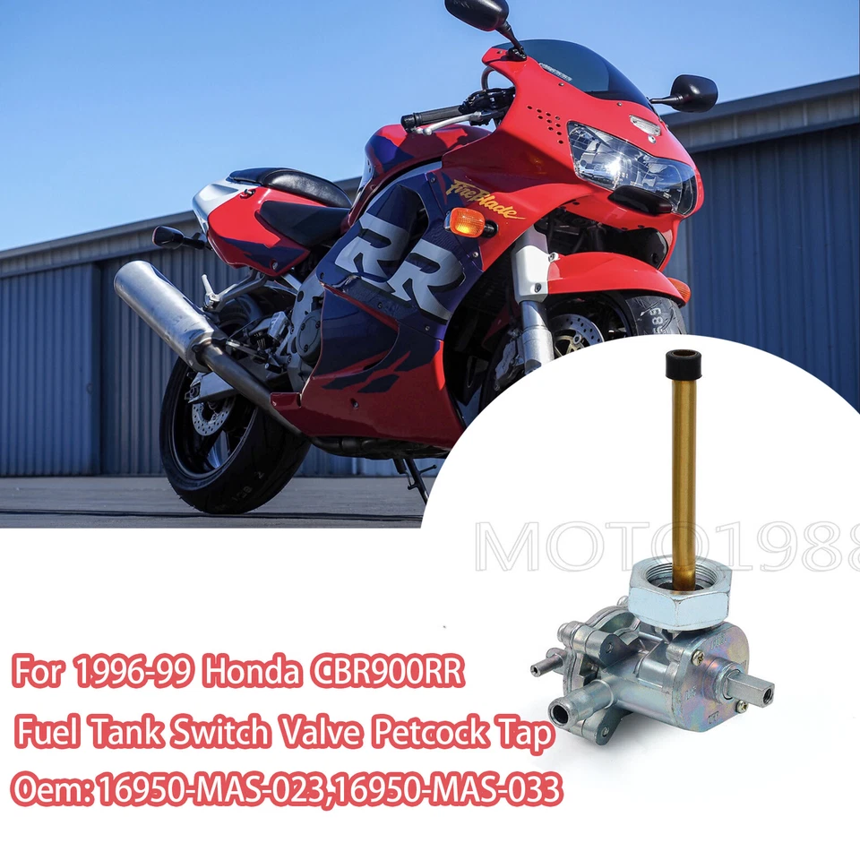 Grifo de combustible Gas Gas Gas Válvula de gasolina Petcock & Fliter 1996-99 Honda CBR900RR CBR 900 RR Foto 2 de 4