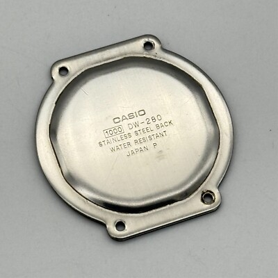 Men's CASIO Stainless Steel Watch Case Back for DW-280 Digital Watch (1000)