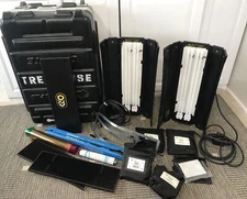 Kino Flo Diva-Lite 201 Two Light Kit + Hard Case Bulbs Grids Flozier DIV-201-120