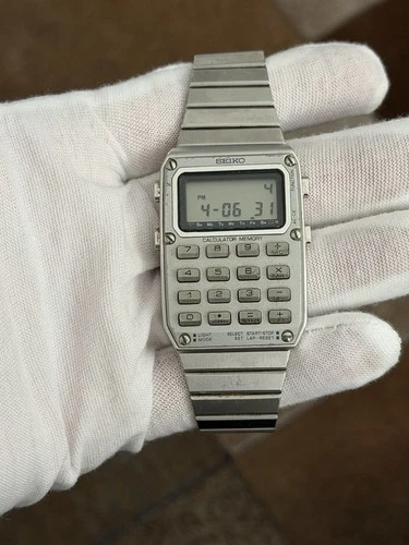 Rare Vintage Seiko C515-5009 Men’s Classic Digital Calculator Watch JDM 1980s