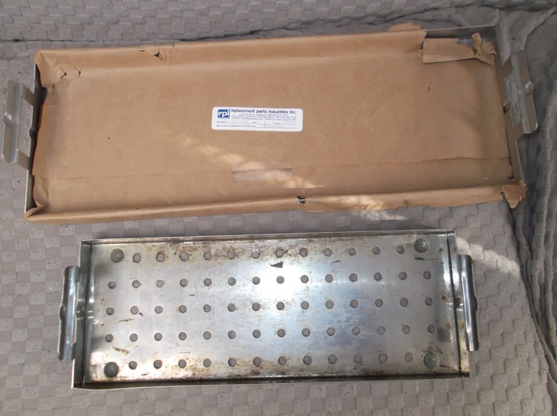 Stainless Steel Instrument Sterilization Autoclave Tray (3) New and (1) Used