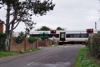 Foto A2 Bahnübergang bei Scheunengrün am Südostrand gelegen um 2017