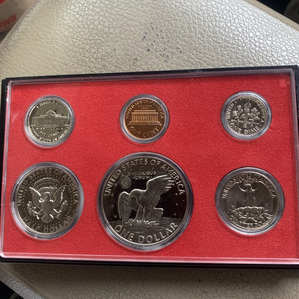 JUEGO DE MONEDAS A PRUEBA DE ACUÑACIÓN ESTADOS UNIDOS 1977 Foto 3 de 4