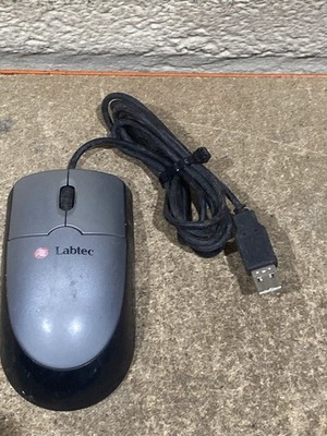 Labtec M-BR91 Optische Maus USB kabelgebunden grau schwarz
