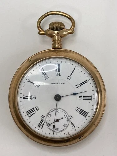 Antique WALTHAM 17 Jewels Pocket Watch, Pre-Owned, Runs (32-#122)
