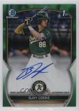 2023 Bowman Chrome Prospect Green Lava Refractor 30/99 Bjay Cooke Auto 4f5