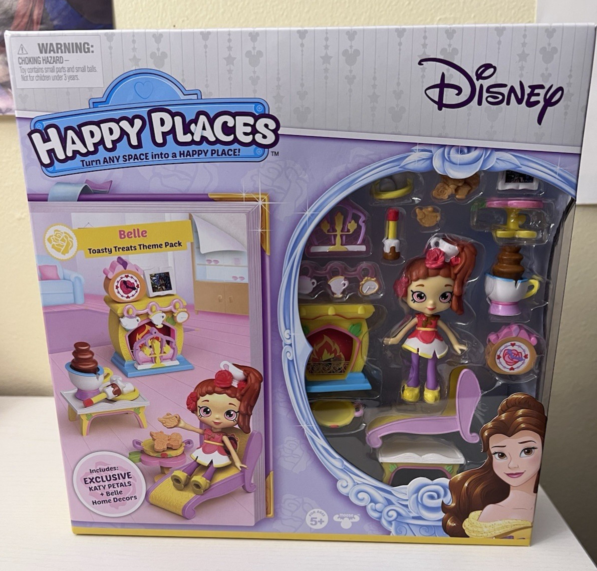 VHTF NIB Katy Petals Doll Happy Places Shopkins Belle Disney Themed Exclusive 