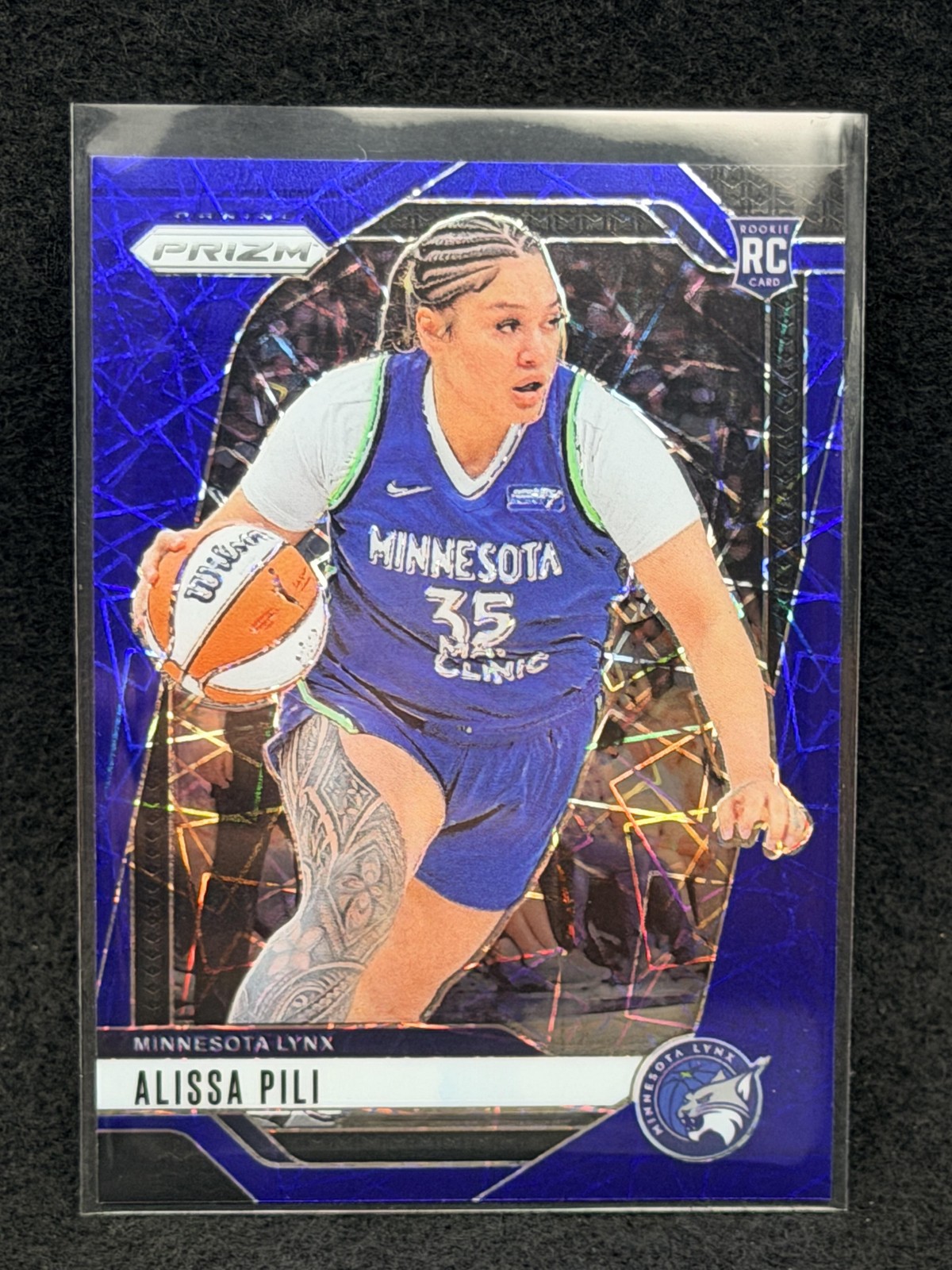 2024 Panini Prizm WNBA #83 Alissa Pili Blue Velocity Prizms
