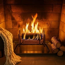 Holiday Times Fireplace Tray–Adjustable Ash Pan Insert for Wood-Burning Fireplac