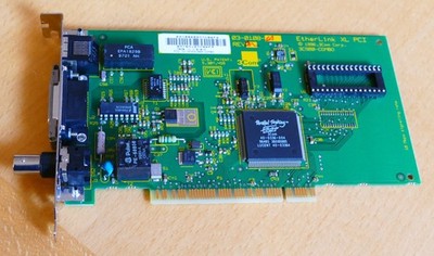 NETZWERK KARTE 3COM ETHERLINK XL 3C900-COMBO 03-0108-002 PCI 1xRJ45 1xBNC 1xAUI