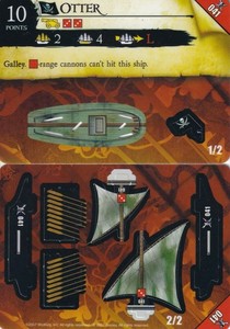 WizKids Pirates of the Caribbean #041 Otter (Common) galley new and unpunched