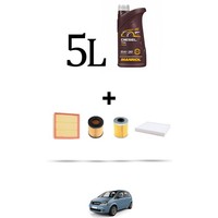 Hoffcar Servicekit 4 Filter Und 5L ÖL FüR Opel Meriva A 1.7 Cdti 74Kw Ab 200