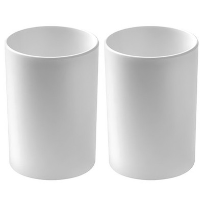 2pcs Bathroom Tumbler Cup Reusable Unbreakable Toothbrush Cup Easy To Clean