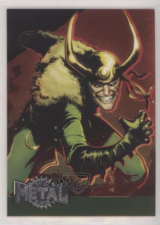 2015 Marvel Fleer Retro 1995 Fleer Metal Blaster Loki #21 02uh