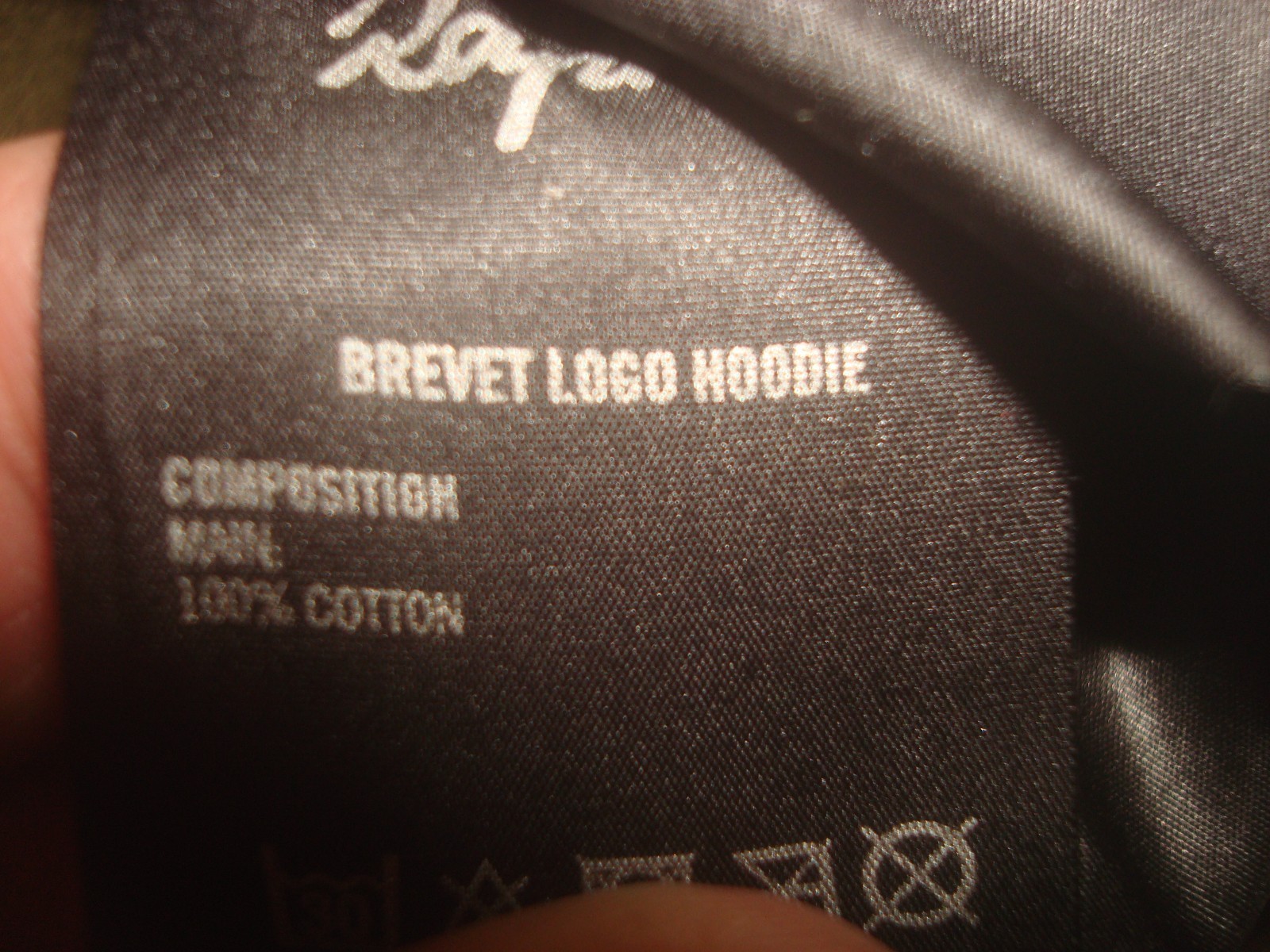 Men's Rapha Brevet Green with White and Pink Stripes Hoodie X-Large