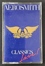 Vintage 1986 Columbia Aerosmith Classics Live Cassette Tape