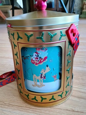 Disneyland Christmas Mickey Popcorn Bucket 2023 Rotating Carousel