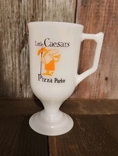 Little Caesars Pizza Parlor Milk Glass Mug! R...