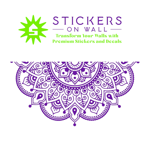 Large Boho Half Mandala Wall Sticker Bedroom Above Bed Vinyl Wall Decal - Picture 22 of 24