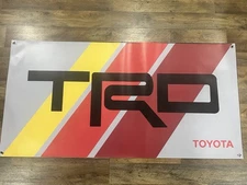 Toyota TRD Vinyl Banner Outdoor Man Cave Garage Shop Decor Sign Flag Grommets