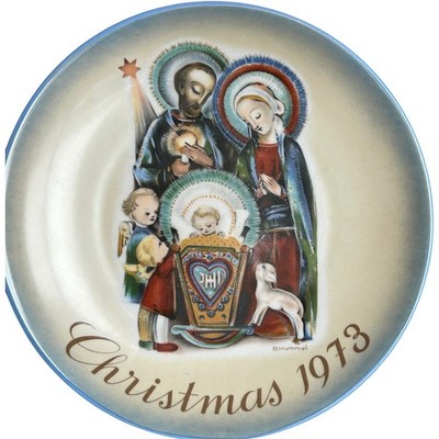 Sister Berta Hummel Christmas Plate 1973 The Nativity Orthodox Icon 8'' Hanging