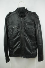 Strellson Burnett Goat Nappa Waxy Black Leath...