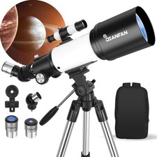 Dianfan 70500 Refractor Telescope 70mm Aperture, Portable with Tripod  Bag, Ide