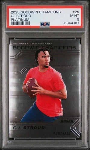 2023 Goodwin Champions CJ Stroud Platinum Rookie RC #29 PSA 9 Mint