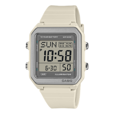 CASIO W-221H-8AV Watch - 10-Year Battery, World Time, Water