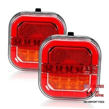 Wireless Trailer Lights Magnetic, USB-C Rechargeable LED Tail Light Kit for red