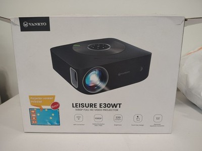 VANKYO Leisure E30WT 1080P Full HD Video Projector 5G WiFi D2193 Gently Used